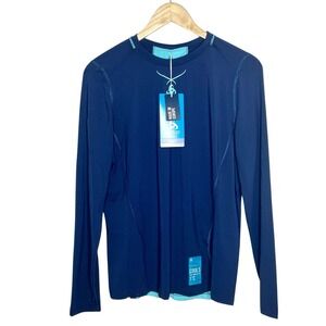 Odlo Ceramicool Pro Long Sleeve Crew Neck Base Layer Shirt Blue Womens Size L
